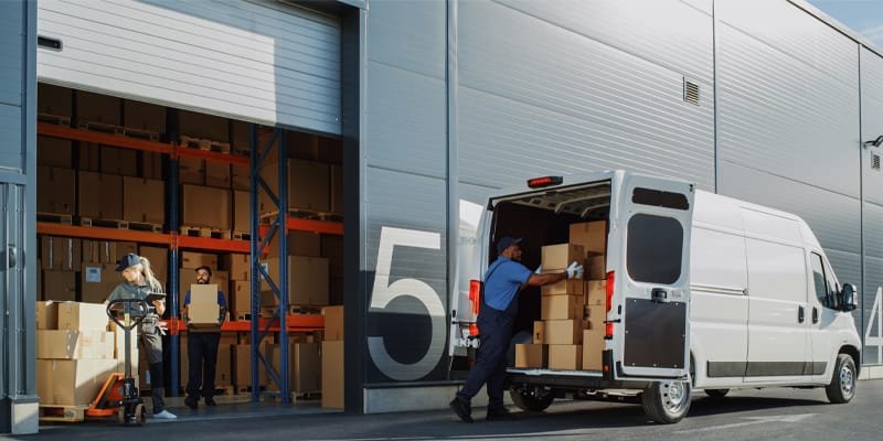 A side-by-side comparison of a personal car and a commercial vehicle, highlighting insurance differences.