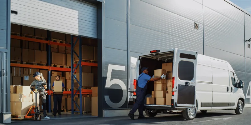 A side-by-side comparison of a personal car and a commercial vehicle, highlighting insurance differences.